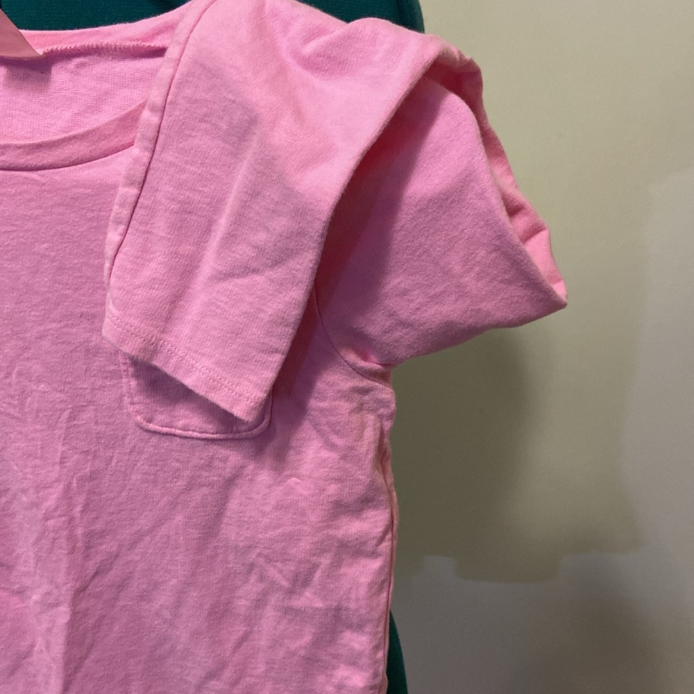 Kids OSHKOSH B’Gosh French Pink Top long sleeve w/Eyelet lace around Bottom 14 - Picture 5 of 7